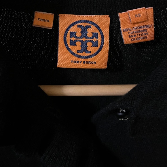 Tory Burch Ruffle Trim Cashmere Sweater - Picture 3 of 3